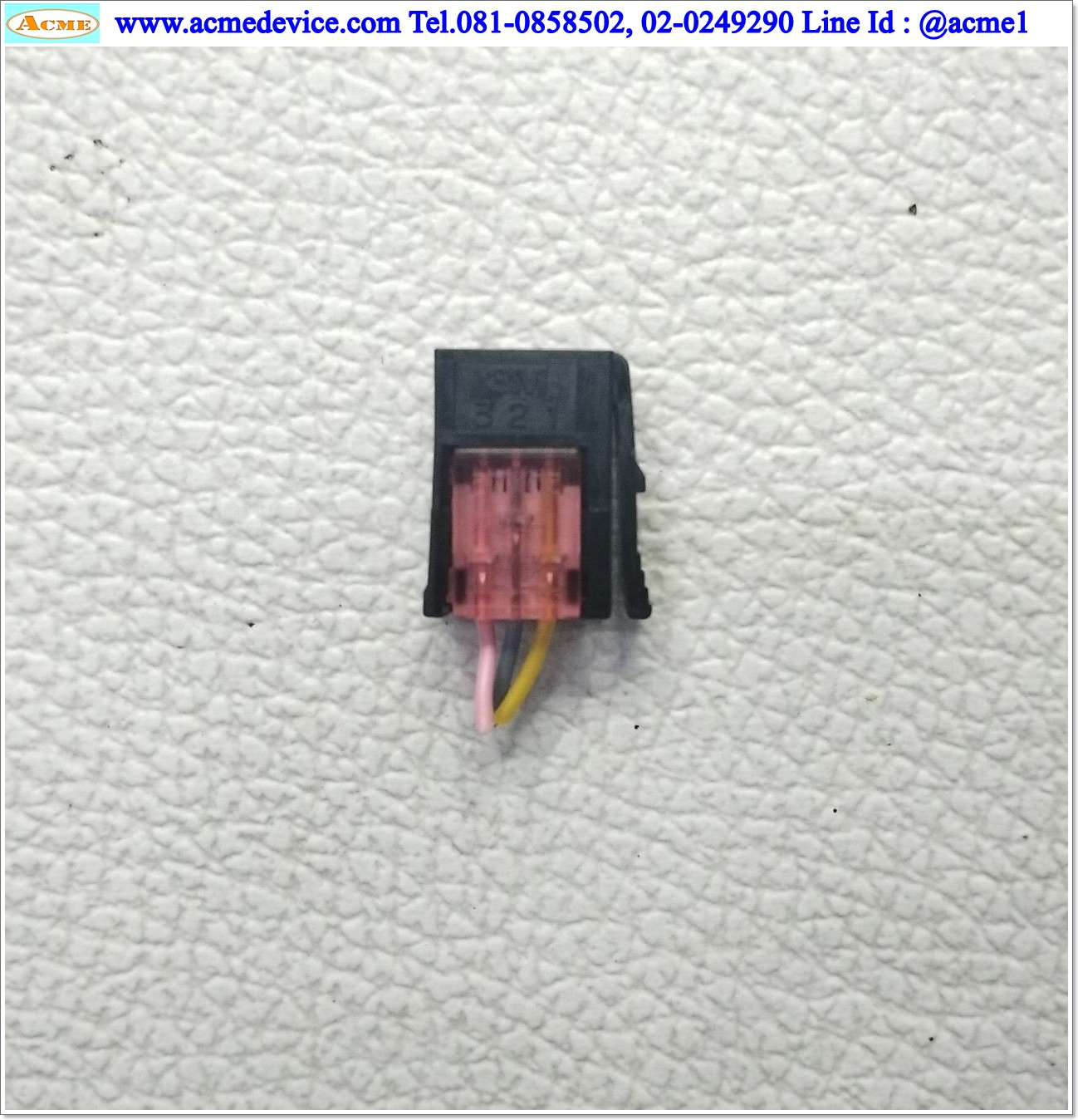 Connector 3M, AWG 24-26, 0.14-0.2 mm. 3 Pin ( ตัวผู้ )