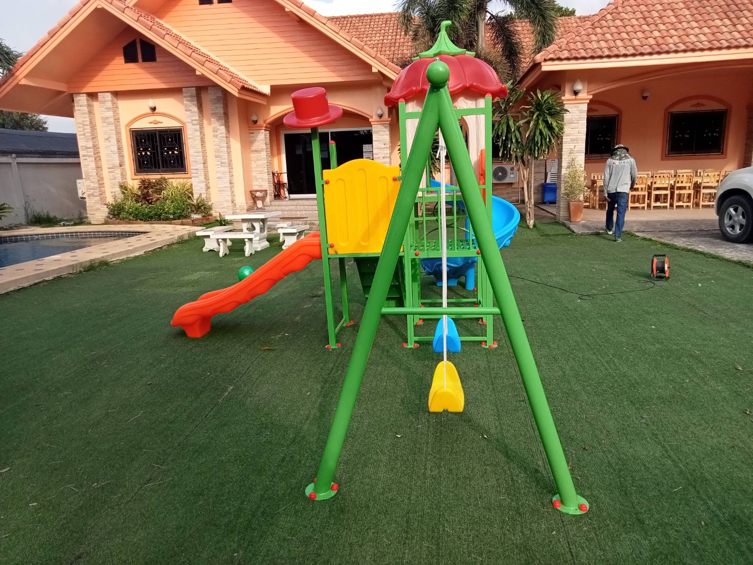 เครื่องเล่นสนามกลาง ชุด บ้านฟักทอง เครื่องเล่นสร้างจินตนาการ