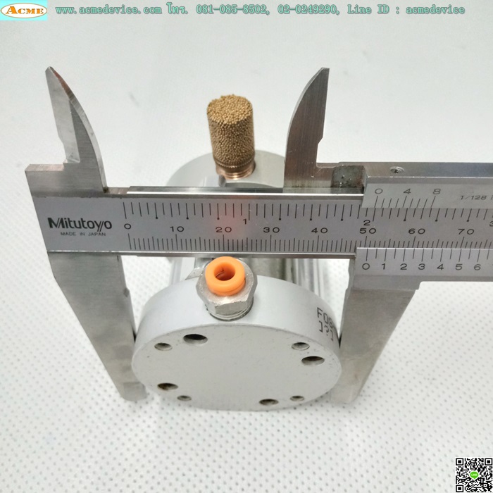 Flat Cylinder Bimba รุ่น F0S-090.375-3M, Bore 27, Stroke 10 mm.
