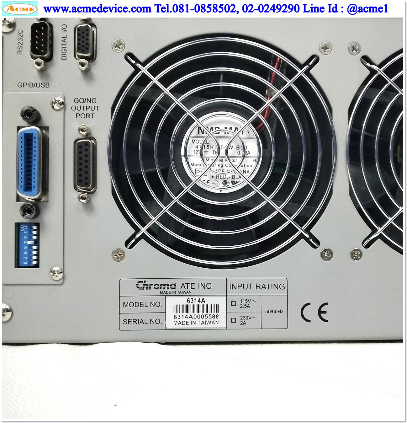 DC Electric Load Chroma รุ่น 6314A, Mainframe for 4 Modules, 63112A, DC Load Module 240A, 80V, 1200W