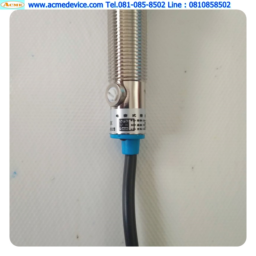 Proximity รุ่น LJC12A3-A-Z/BX, M12, ระยะ 5mm, 3wire, NPN, NO, Unshielded, Capacitive