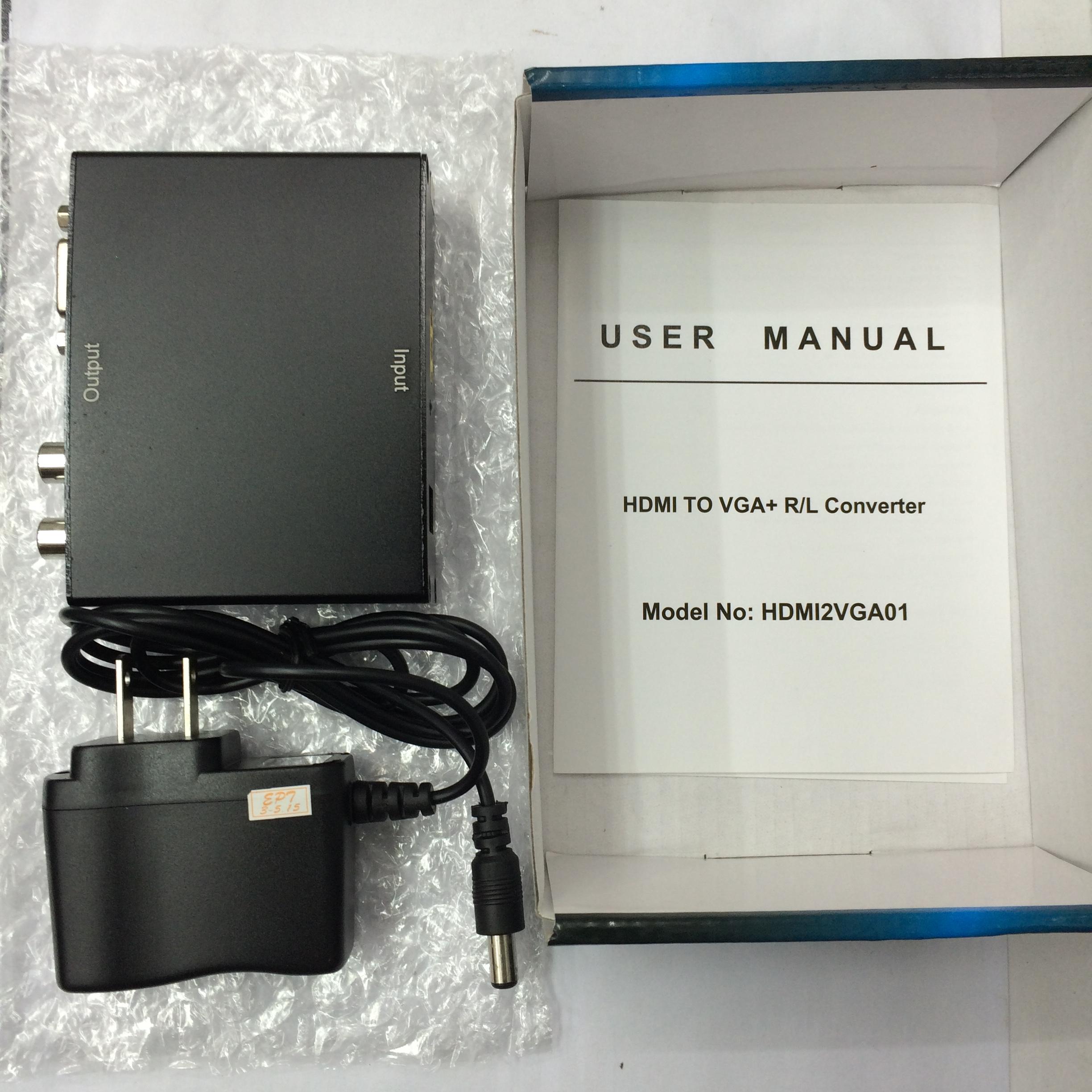 HDMI to VGA Converter (แปลงสัญญาณ HDMI จากเครื่องเล่นเข้าจอคอมโดยตรง)