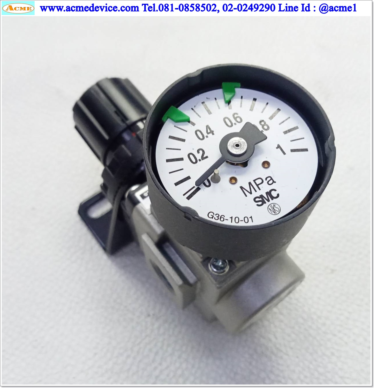 Regulator SMC รุ่น AR20-02, 0.05-0.85MPa