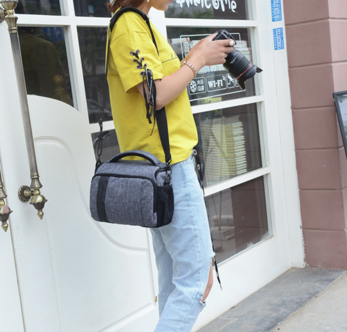 กระเป๋ากล้องยี่ห้อ Soudelor รุ่น D1705 สำหรับกล้องมิลเลอเลส DSLR ทุกรุ่น