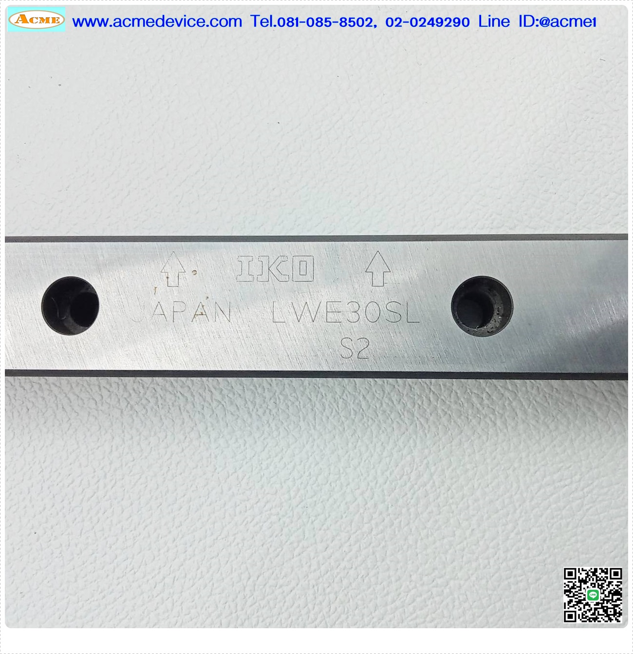 Linear Block and Rail IKO รุ่น LWES30SL, รางสไลด์ขนาด 28 mm x 1200 mm. (2 Block)