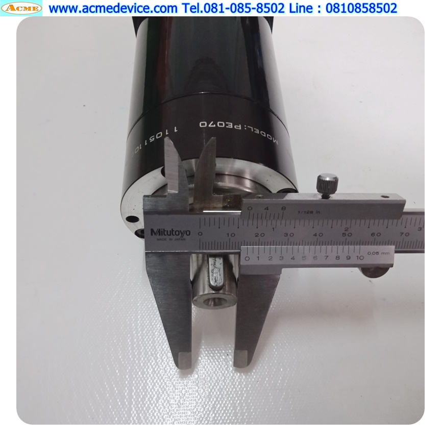 Gear Head APEX รุ่น PE070, Ratio 30:1 (เพลาเข้า 8 mm., ออก 17 mm.), for Stepping □ 57x57 ∅ 38