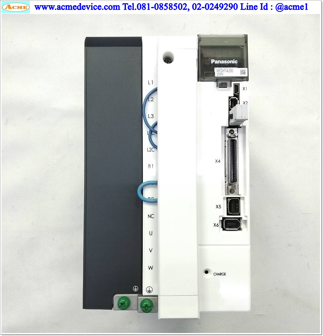 Servo Drive Panasonic รุ่น MFDHTA390 & Motor MHME302GCG, 2000 r/min, 3.0kW