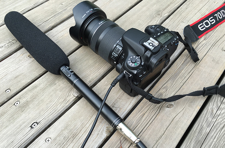 ไมโครโฟน shotgun ยี่ห้อBUB MA-G18สำหรับกล้องDSLR หรือกล้องวิดีโอ โหมดรับเสียงระยะไกลและระยะใกล้