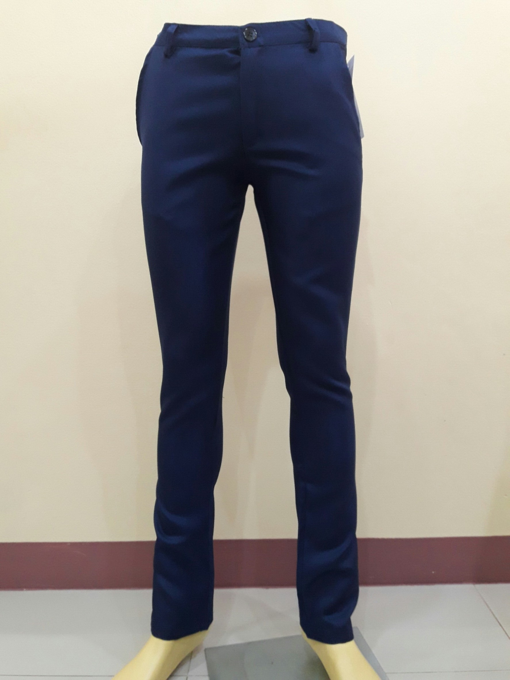 กางเกงขายาวผู้ชายสีกรมท่า (Size : L) เอว32