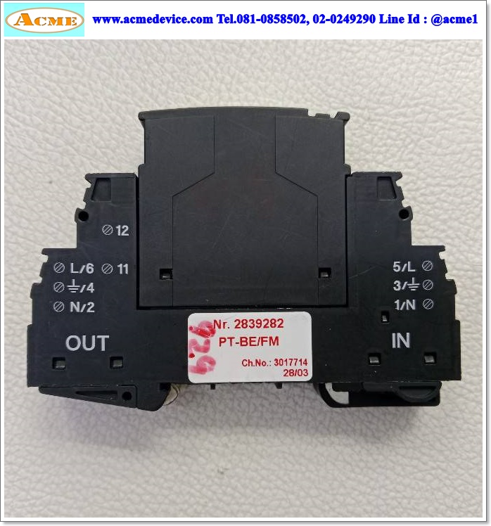 Surge Protection Phoenix Contact รุ่น PT2-PE/S, 240Vac, 26A