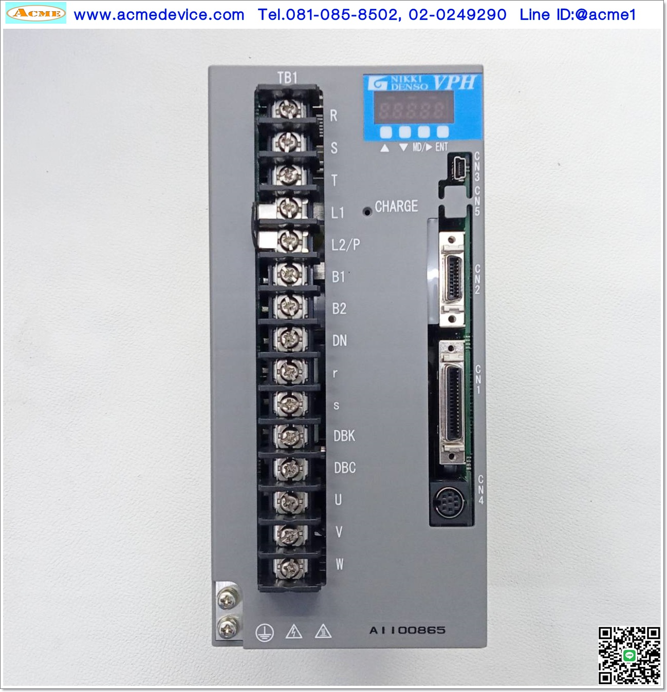 Direct Drive Servo CKD NIKKI DENSO รุ่น NCR-HA2152A-A-000 & Motor NMR-STFJA2A-152A, 10A,1507W, 80Nm