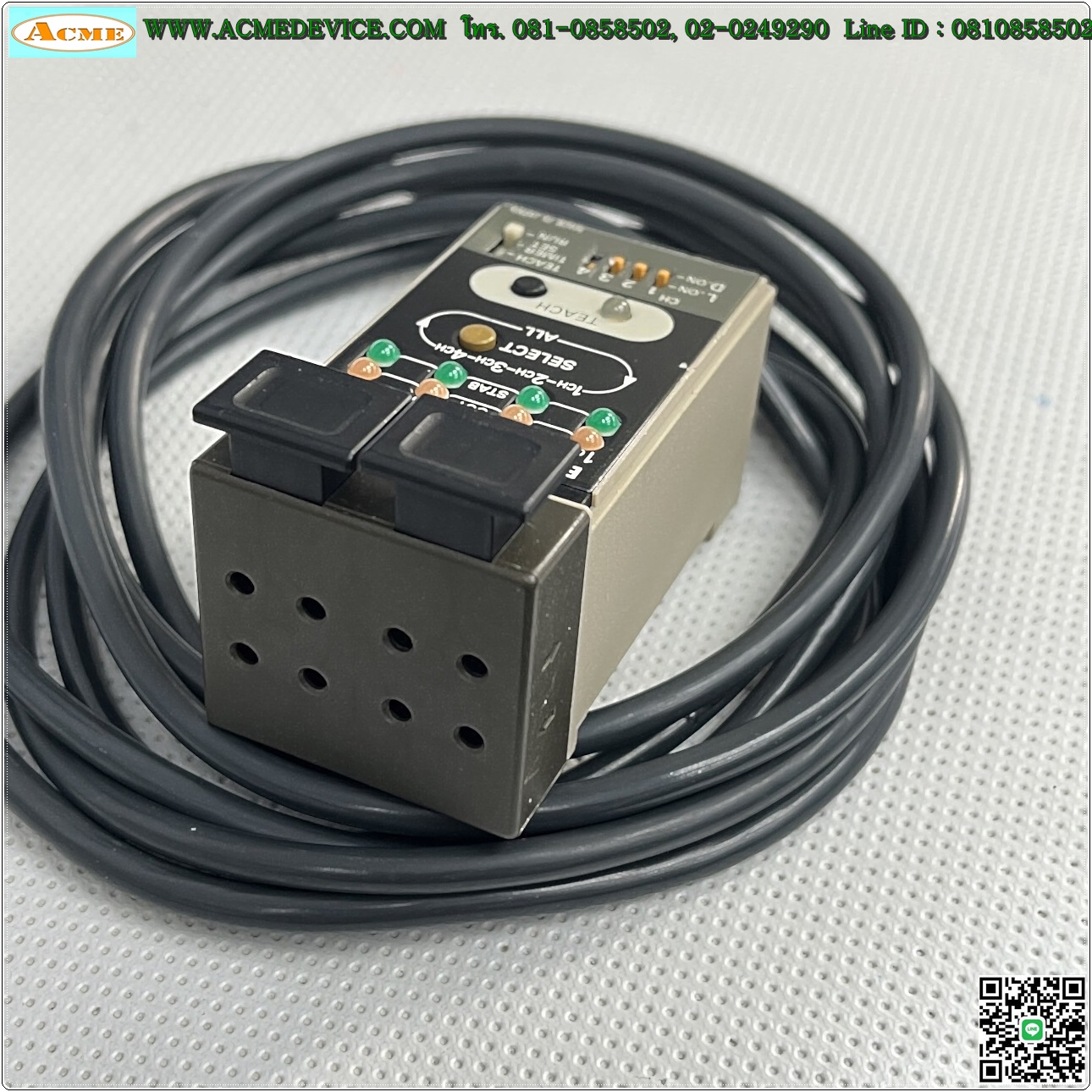 Fiber Amp Omron รุ่น E3X-NM11, NPN (ไม่มีฝา)