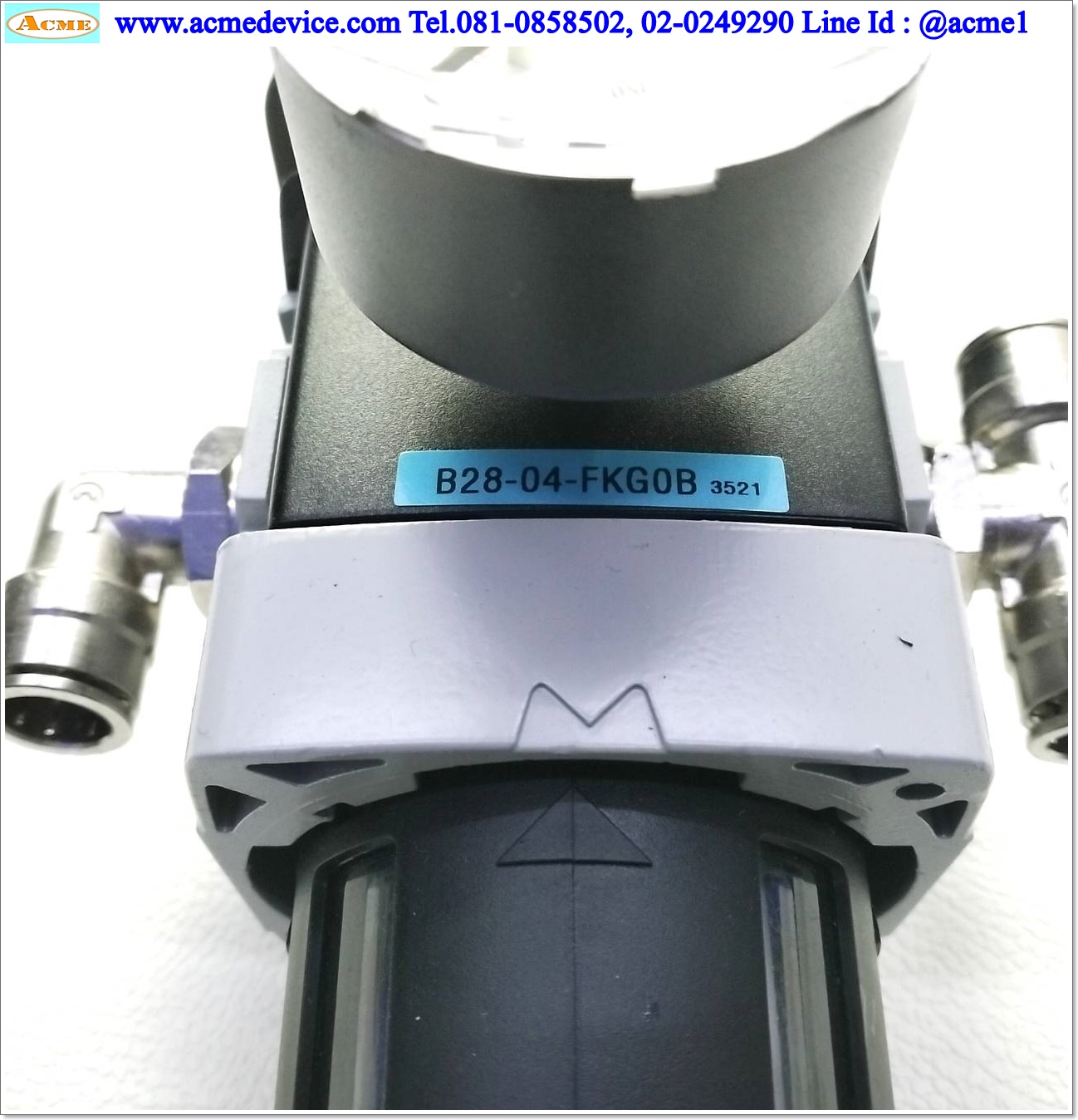 Regulater Wilkerson รุ่น B28-04-FKG0B, Range 5 - 125 psi, 1/2"