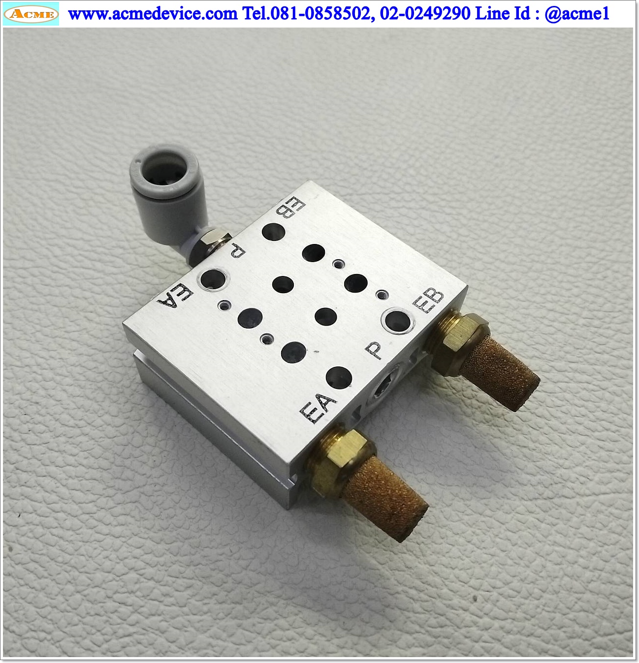 Manifold SMC รุ่น SS5Y3-20-02, 2 station, for Solenoid SY3