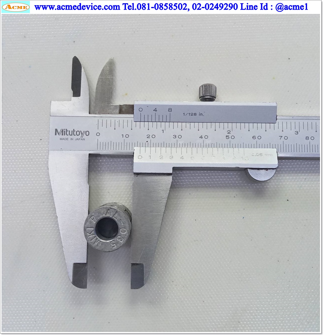 Coupling MIKI ขนาด ID 8/8mm, OD 16mm, L 20mm, AL-035