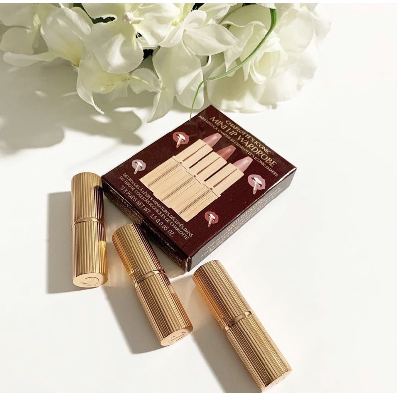 ลิปชาร์ลอต ทิวเบอรี่ Charlotte's Iconic Mini Lip Wardrobe 3x1.5g