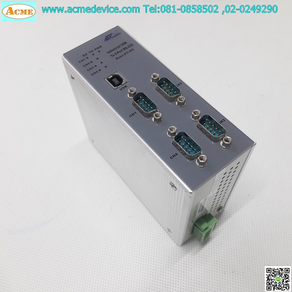 Converter รุ่น ATC-804 Industrial, USB To 4-Port RS-232
