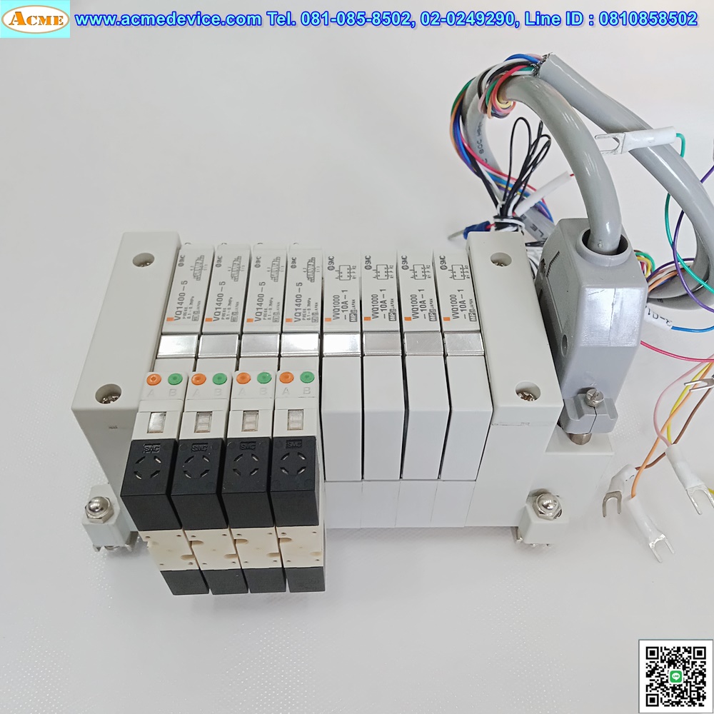 Solenoid Valve SMC รุ่น VQ1400-5, 5/2 (4), 2 คอยส์ + VVQ1000-10A-1 (4)