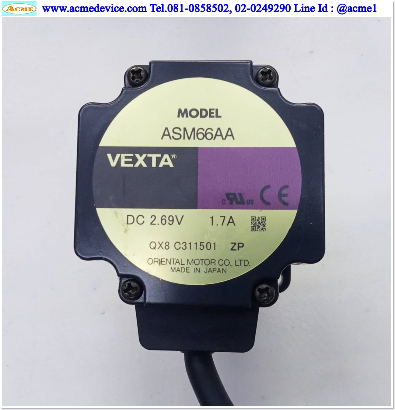 Closed Loop Stepper Oriental รุ่น ASD24A-A & Motor ASM66AA, 1.7A, 100-115Vac