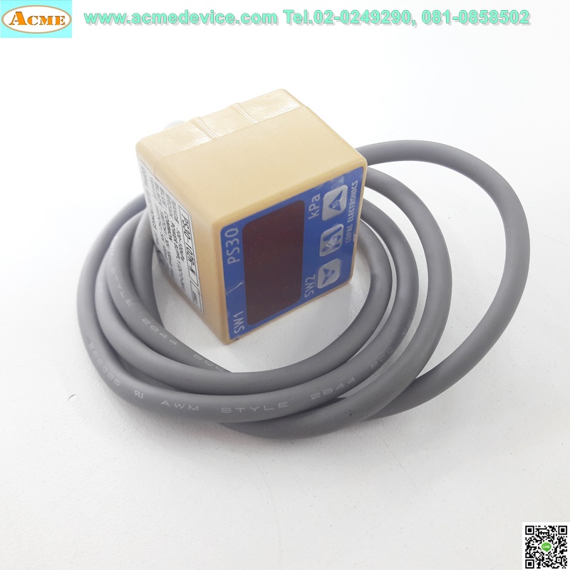 Vacuum/Pressure Copal รุ่น PS30-102R-N, -100 to +100kPa, NPN