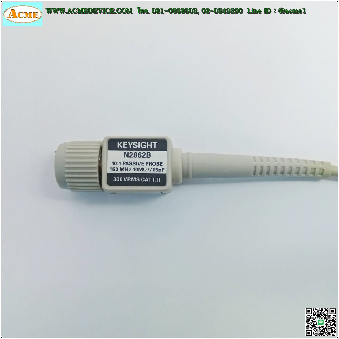 Probe keysight รุ่น N2862B, Passive Type, 150MHz, 10:1, 300V RMS, (อุปกรณ์ตามรูป)