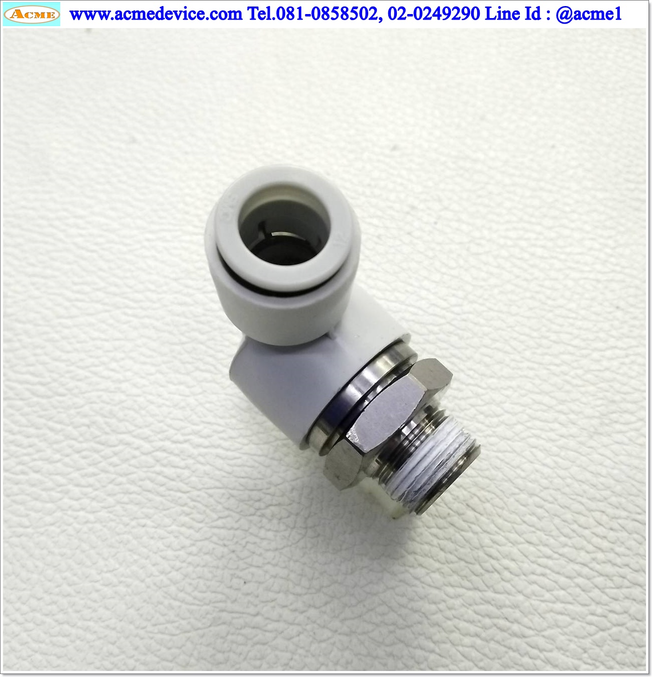 Fitting SMC รุ่น KXL12-03S, 3/8, สายลม 12 มม.