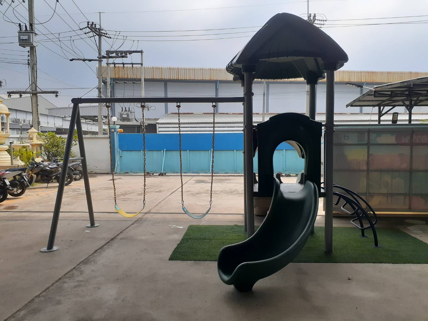 เครื่องเล่นสนาม ชุด กรีนนี่สวิงเครื่องเล่นส่งเสริมพัฒนาการของเด็ก