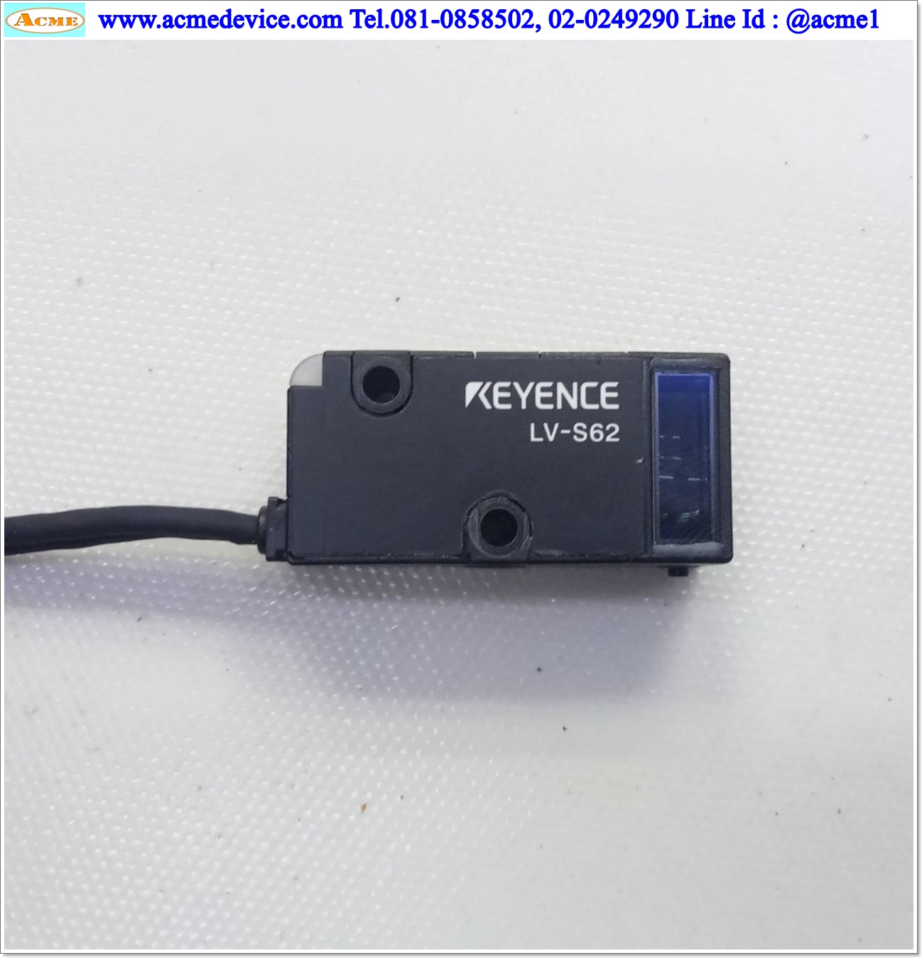 Laser Keyence รุ่น LV-N11N & LV-S62 (แผ่นสะท้อน), ระยะ 2.5 to 12 M., NPN (ไม่มีฝา)