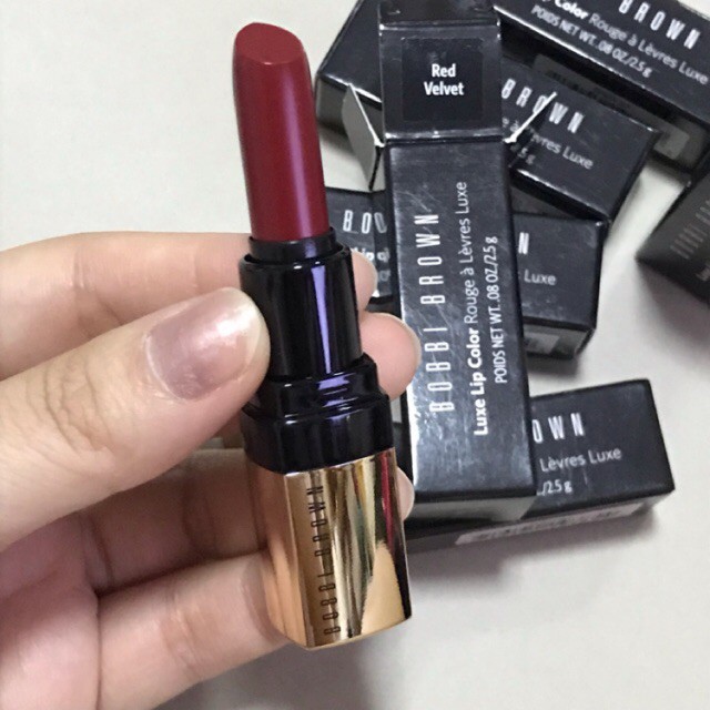 ลิปบาล์มมีสี Bobbi Brown Luxe Lip สีRuby