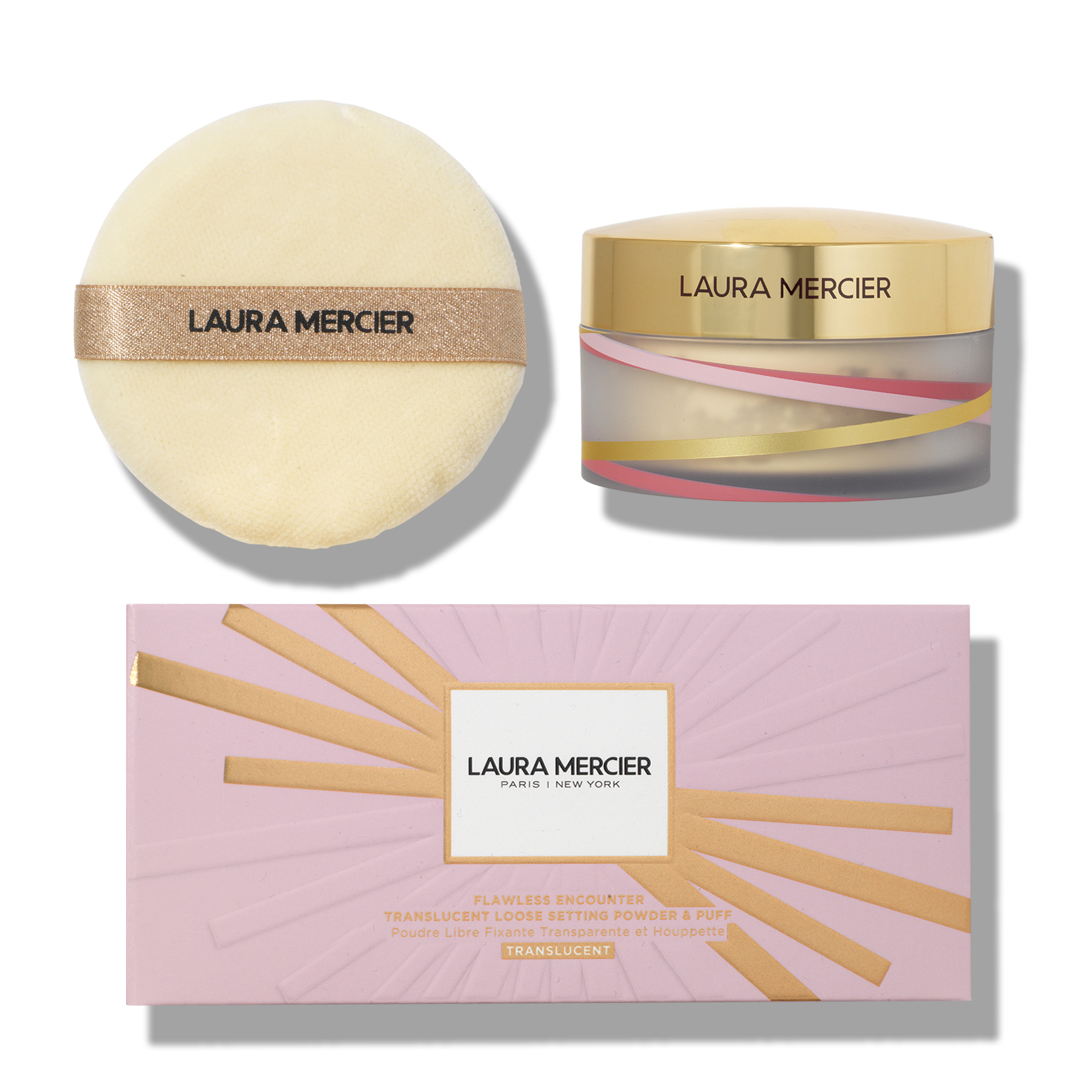 แป้งฝุ่นลอร่า Laura Mercier Flawless Encounter Translucent Loose Setting Powder 29g & Puff
