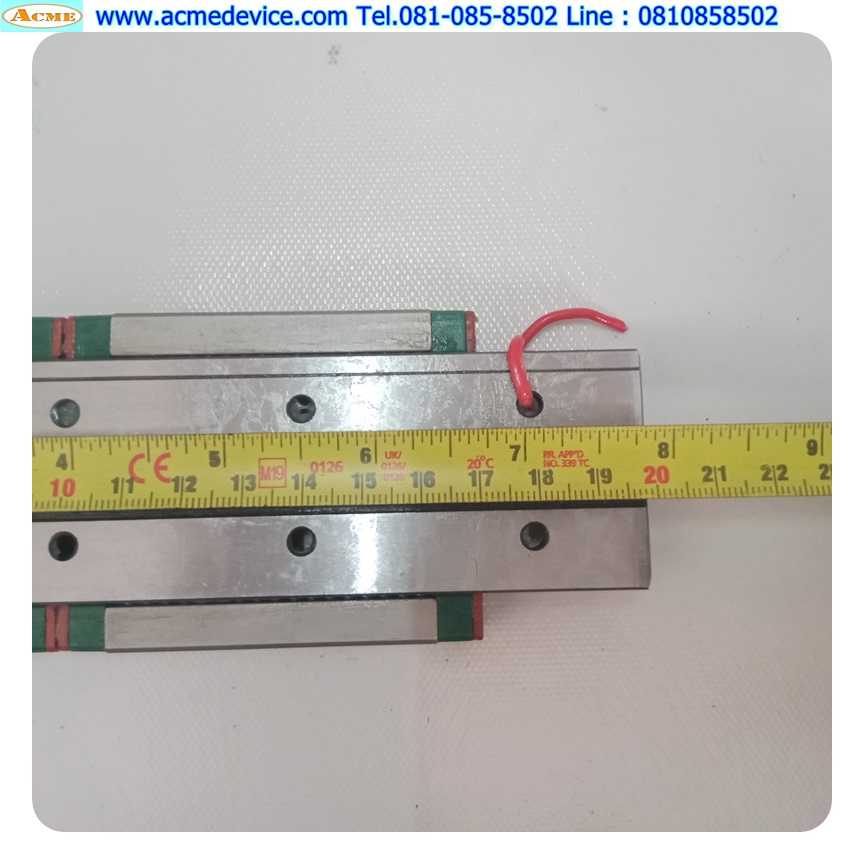 Linear Block and Rail HIWIN รุ่น MGW15, รางสไลด์ขนาด 42 mm x 200 mm. (2 Block)