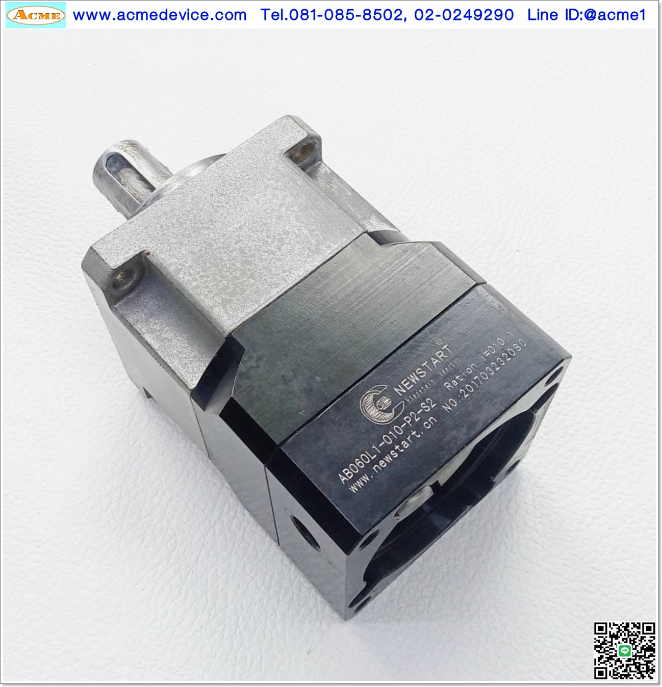 Gear Head Newstart รุ่น AB060L1-010-P2-S2, Ratio 10:1, เข้า 14mm, (for 200w, 400w) (B)