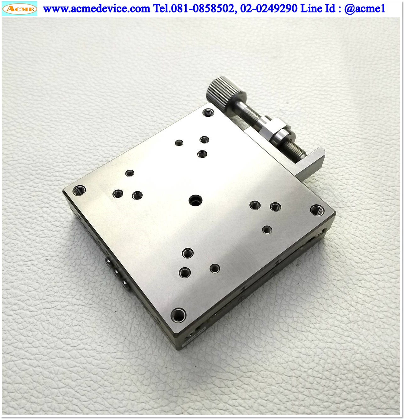 Linear Stage รุ่น S-AH, ขนาด 70 x 70 mm.,Stroke 20 mm. (ไม่มีตัวล็อค)