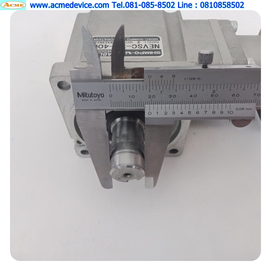 Gear Head Nidec Shimpo รุ่น NEVSC-3B-400, Ratio 3:1, (เพลาเข้า 14 mm., ออก 19 mm.), for 200w 400w