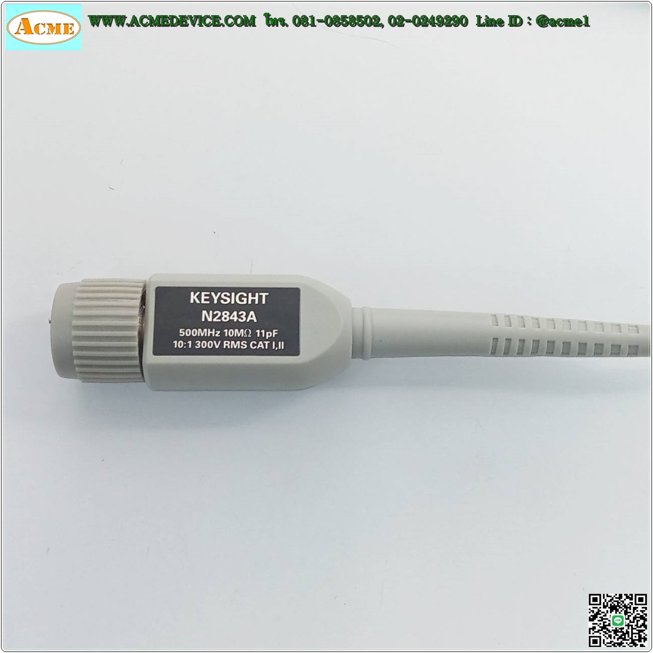 Probe keysight รุ่น N2843A, Passive Type, 500MHz, 10:1, 300V RMS, (อุปกรณ์ตามรูป)
