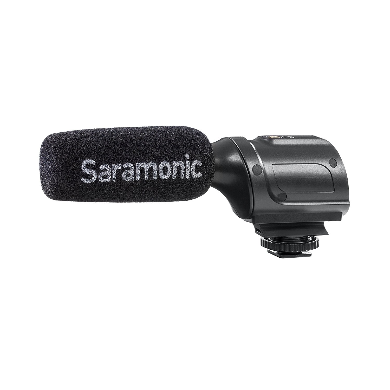 Saramonic SR-PMIC1 Super-Cardioid Unidirectional Condenser Microphone with Integrated Shockmount, Low-Cut Filter & Battery-Free Operation for DSLR Cameras & Camcorders