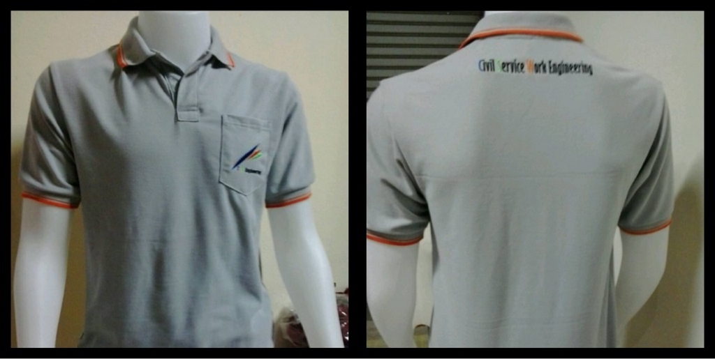 ตัวอย่างงานปัก โลโก้ บริษัท Civil Service Work Engineering Co.,Ltd.