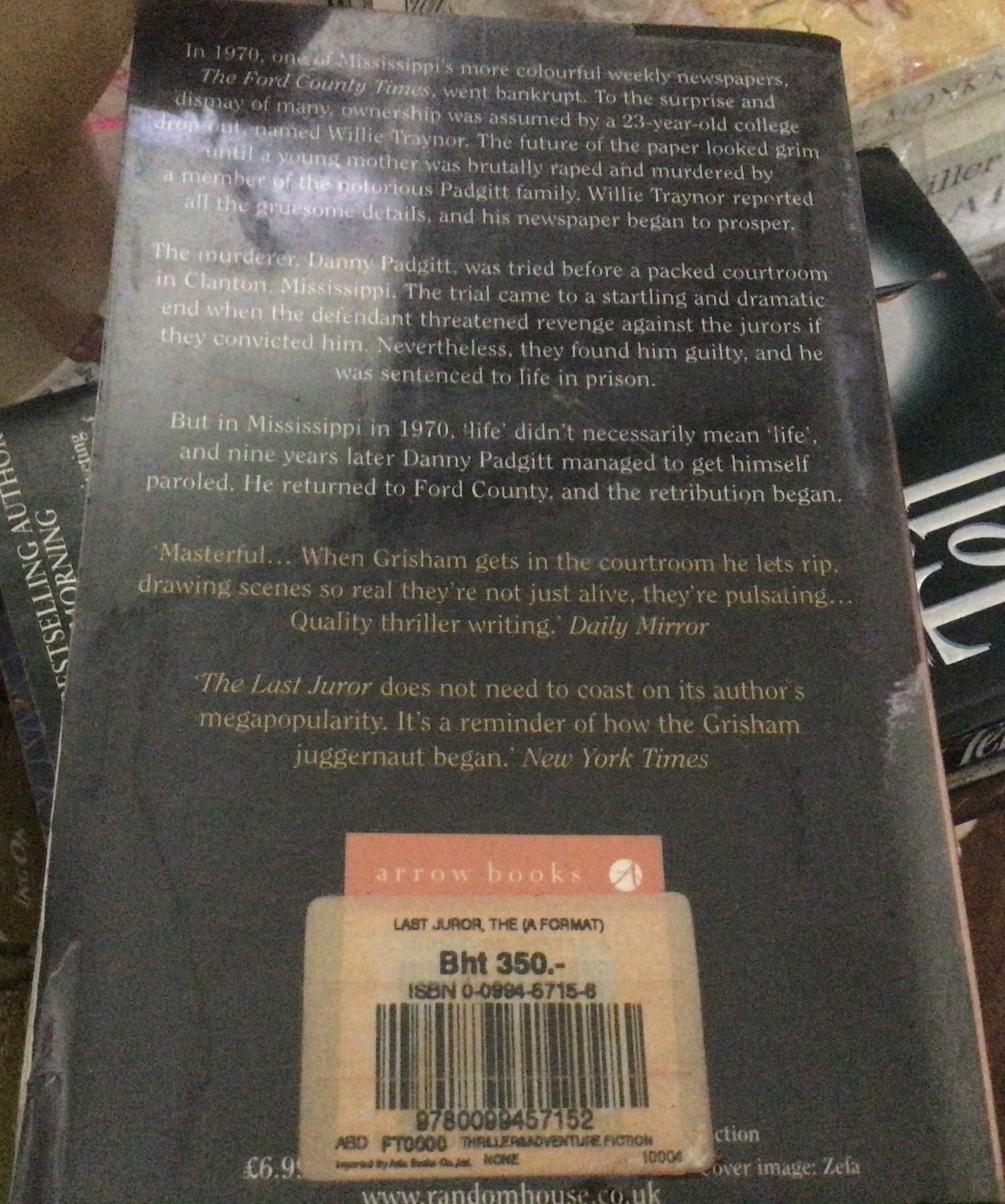 The Last Juror by John Grisham ราคา 250