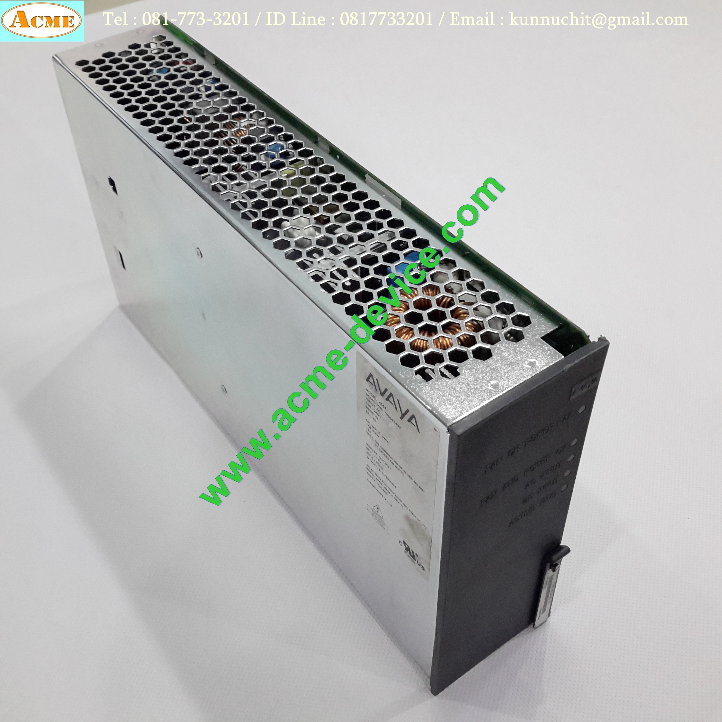 Power Supply AVAYA รุ่น 655A (700361452), Output 85Vac/72Vac 20/25Hz, Power Input -48Vdc / 100-240Vac