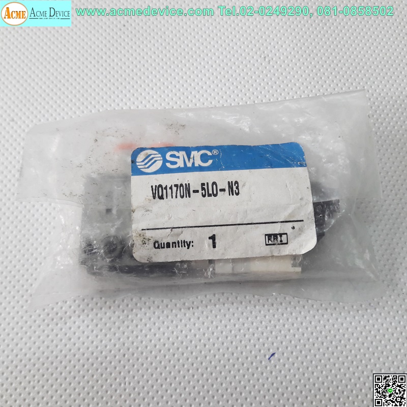 Solenoid Valve SMC รุ่น VQ1170N-5L0-N3 (ใหม่เก่าเก็บ)
