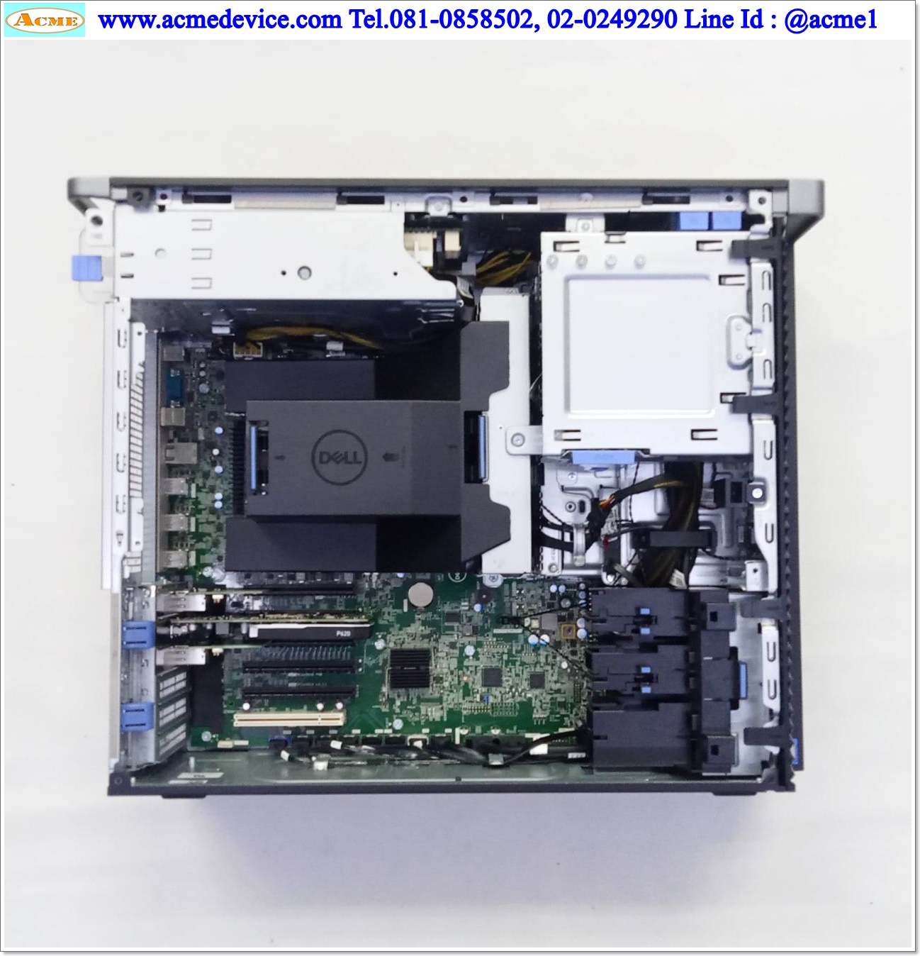 Computer Workstation Precision Dell รุ่น Precision 5820, Intel Xeon W-2104 CPU@3.20GHz, 16GB 2x8GB DDR4 3200MHz, Quadro T600 4GB GDDR5 Low Profile, 1TB 7200rpm SATA Hard Drive