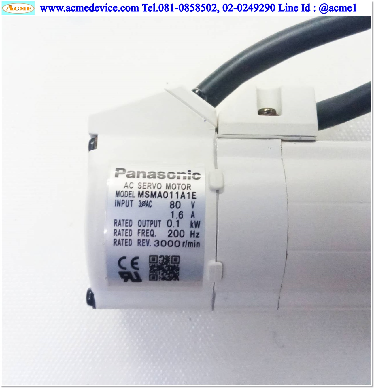 Servo Motor Panasonic รุ่น MSMA011A1E, 100W