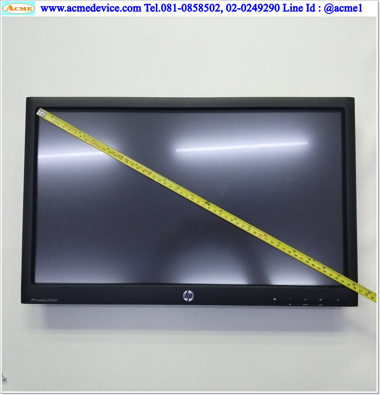 LCD Touch Monitor HP รุ่น Compaq L2206tm, 21.5", 100-240V, Interface VGA, DVI, DP, USB (ไม่มีขาจอ)
