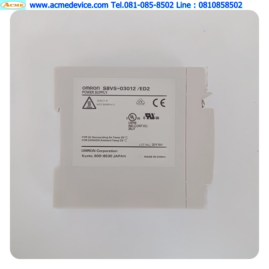 Power Supply Omron รุ่น S8VS-03012/ED2, Output 12V, 2.5A, 30W