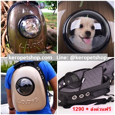 กระเป๋าใส่สุนัข แมว กระเป๋าใส่สัตว์เลี้ยง แบบแคปซูล Galaxy