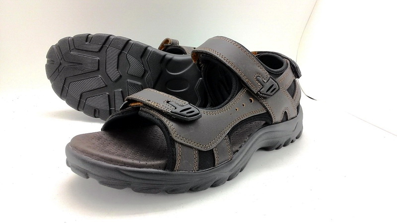 Leather sandals with backstrap (men)