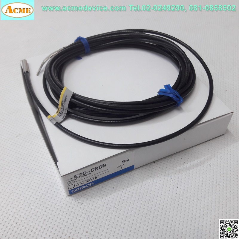 Proximity Head Omron รุ่น E2C-CR8B, Head 3.8, ระยะ 0.8mm.