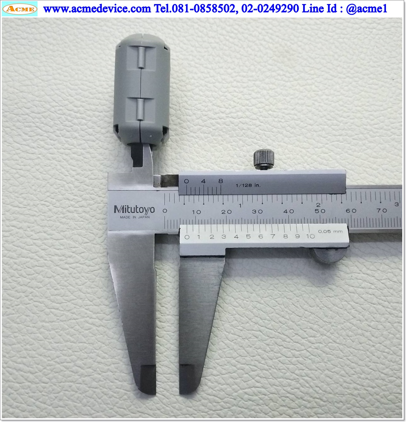 Ferrite Clamp, แกนเฟอร์ไรต์แบบรัดข้อ TDK รุ่น ZCAT2035-0930, Dia 8 mm., ขนาด 19 mm. x 35 mm.