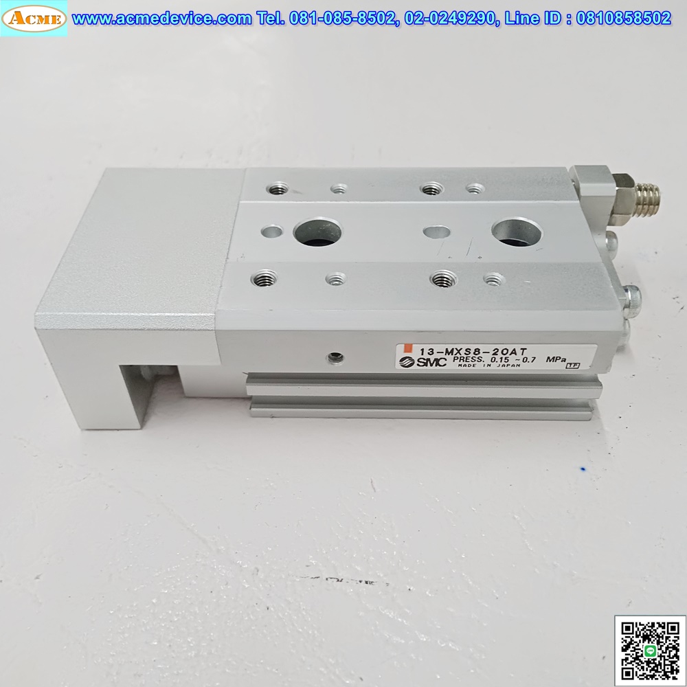 Air Cylinder SMC รุ่น 13-MXS8-20AT, Bore 8 mm., Stroke 20 mm.