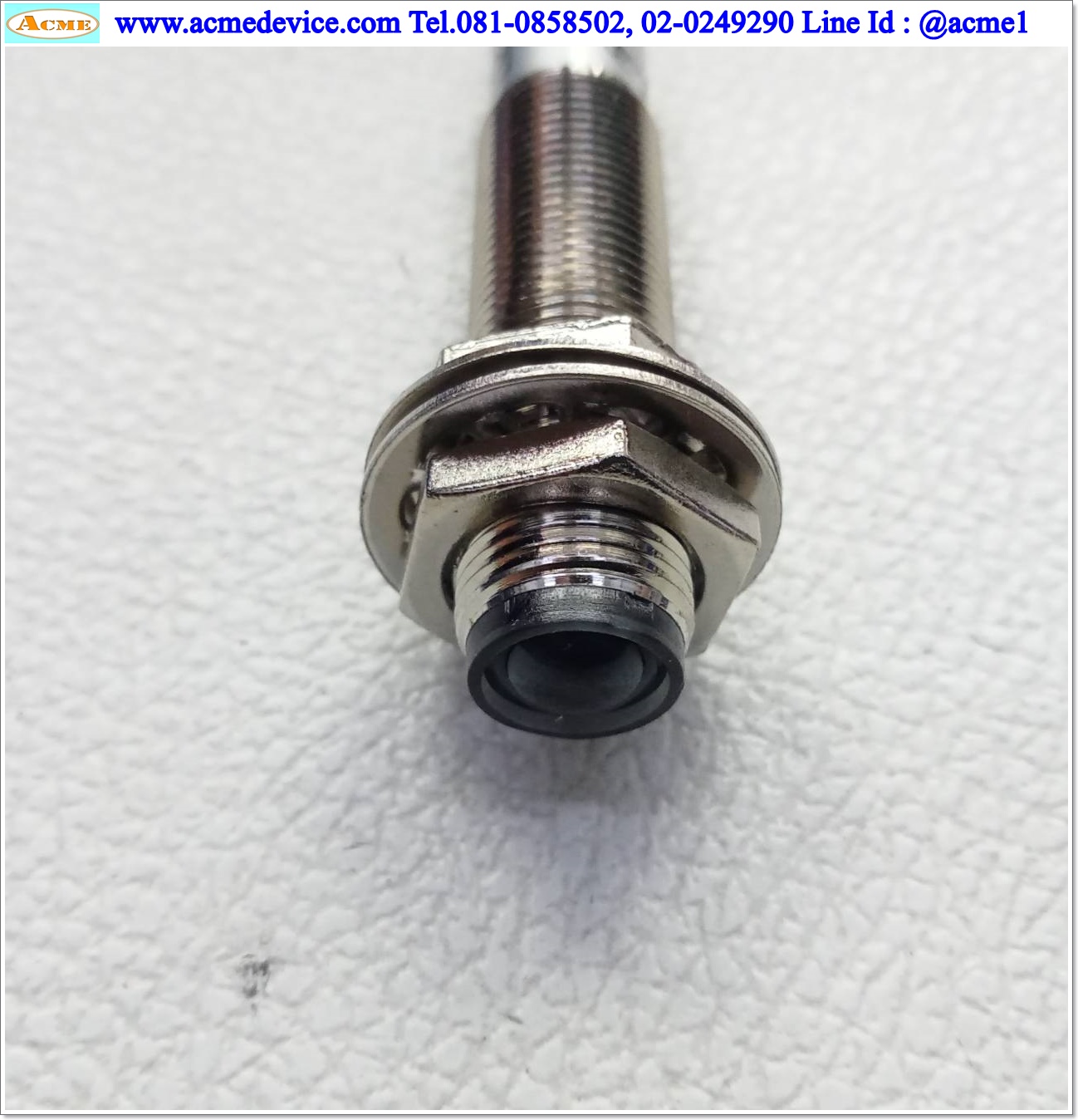 Photoelectric Bfkdo รุ่น BF-M12JG-30N1/L, M12, ระยะ 20m, NPN, NO, (รับ-ส่ง)